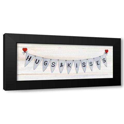 Rustic Valentine Banner IV Black Modern Wood Framed Art Print by McKenna, Kathleen Parr