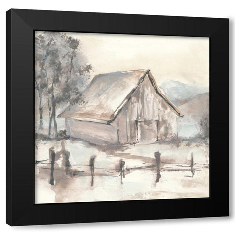 Barn VII Black Modern Wood Framed Art Print by Paschke, Chris