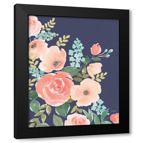 Blooming Delight I Black Modern Wood Framed Art Print by Jackson, Jenaya