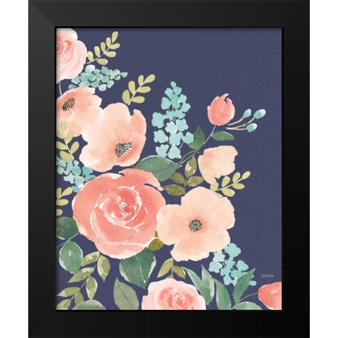 Blooming Delight I Black Modern Wood Framed Art Print by Jackson, Jenaya