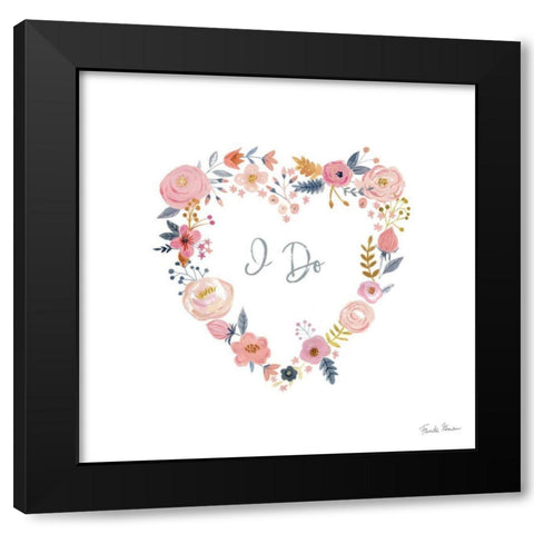 It Takes Two I Black Modern Wood Framed Art Print by Zaman, Farida