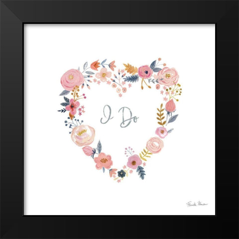 It Takes Two I Black Modern Wood Framed Art Print by Zaman, Farida