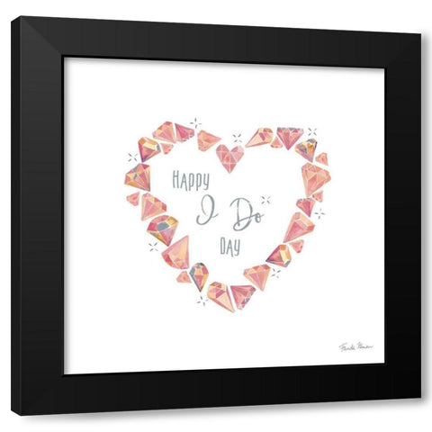 It Takes Two II Black Modern Wood Framed Art Print by Zaman, Farida