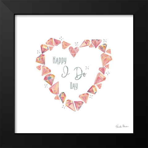 It Takes Two II Black Modern Wood Framed Art Print by Zaman, Farida