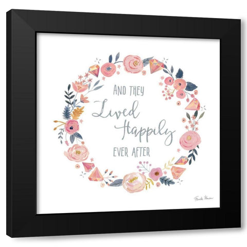 It Takes Two III Black Modern Wood Framed Art Print with Double Matting by Zaman, Farida