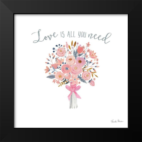 It Takes Two VI Black Modern Wood Framed Art Print by Zaman, Farida