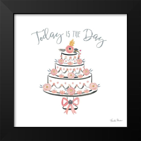 It Takes Two VII Black Modern Wood Framed Art Print by Zaman, Farida