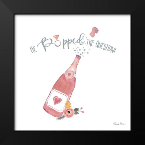 It Takes Two X Black Modern Wood Framed Art Print by Zaman, Farida