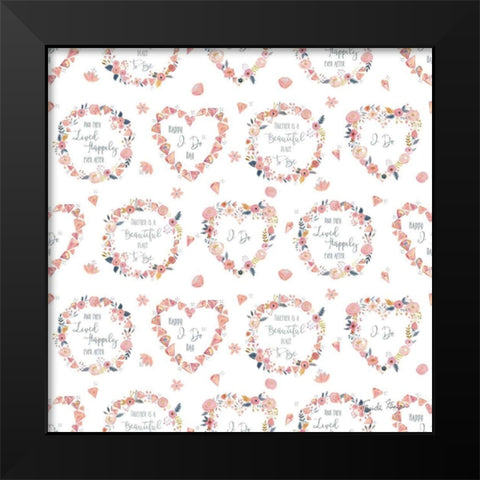 It Takes Two Step 01A Black Modern Wood Framed Art Print by Zaman, Farida