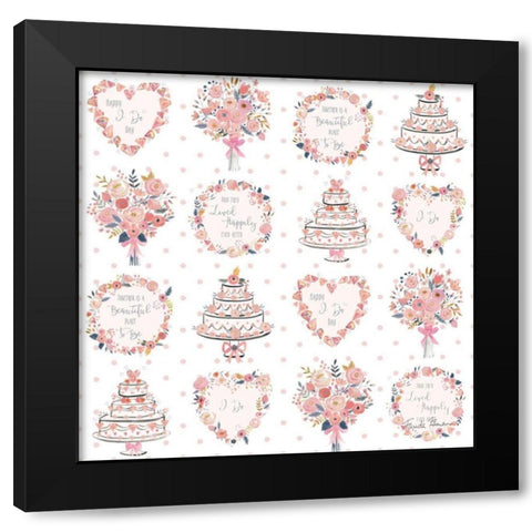 It Takes Two Step 04A Black Modern Wood Framed Art Print with Double Matting by Zaman, Farida