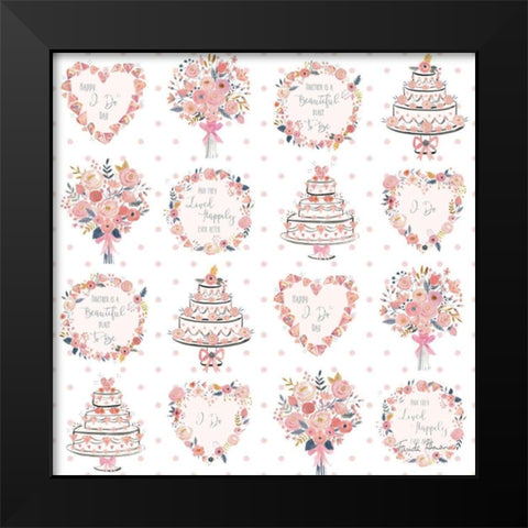 It Takes Two Step 04A Black Modern Wood Framed Art Print by Zaman, Farida