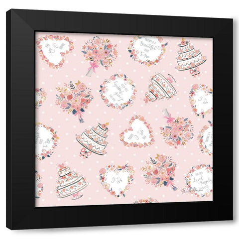 It Takes Two Step 05B Black Modern Wood Framed Art Print by Zaman, Farida