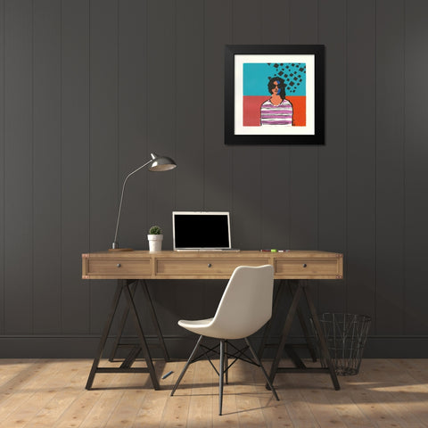 Sofia Black Modern Wood Framed Art Print by Tillmon, Avery