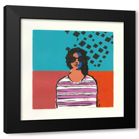 Sofia Black Modern Wood Framed Art Print by Tillmon, Avery