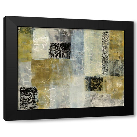 Twin City Black Modern Wood Framed Art Print with Double Matting by Rhue, Piper