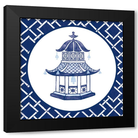 Everyday Chinoiserie VII Black Modern Wood Framed Art Print with Double Matting by Urban, Mary