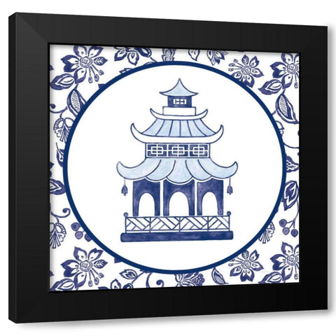 Everyday Chinoiserie VIII Black Modern Wood Framed Art Print with Double Matting by Urban, Mary