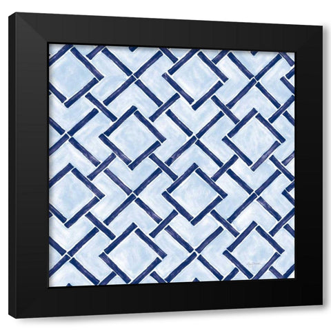 Everyday Chinoiserie Pattern IC Black Modern Wood Framed Art Print with Double Matting by Urban, Mary