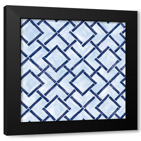 Everyday Chinoiserie Pattern IC Black Modern Wood Framed Art Print by Urban, Mary