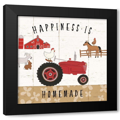 Country Roads II Black Modern Wood Framed Art Print by Marshall, Laura