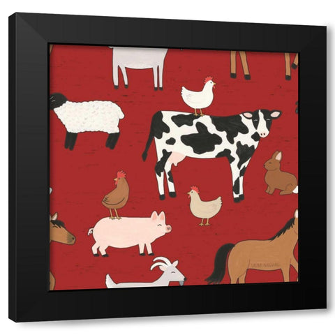 Country Roads Step 01B Black Modern Wood Framed Art Print by Marshall, Laura