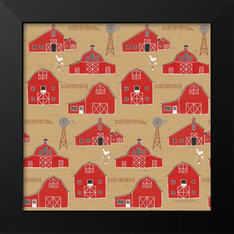 Country Roads Step 03B Black Modern Wood Framed Art Print by Marshall, Laura