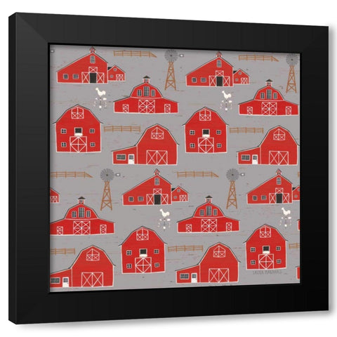 Country Roads Step 03C Black Modern Wood Framed Art Print by Marshall, Laura