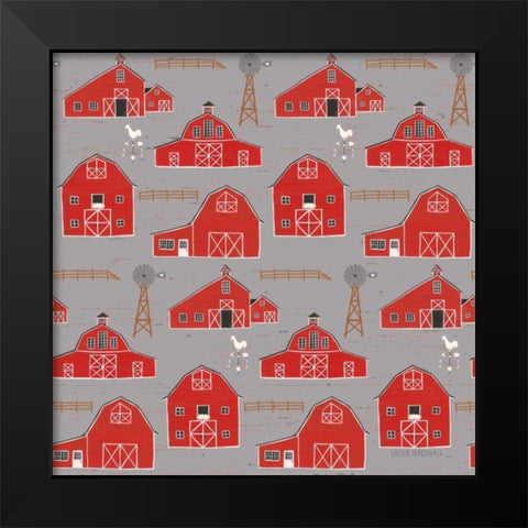 Country Roads Step 03C Black Modern Wood Framed Art Print by Marshall, Laura