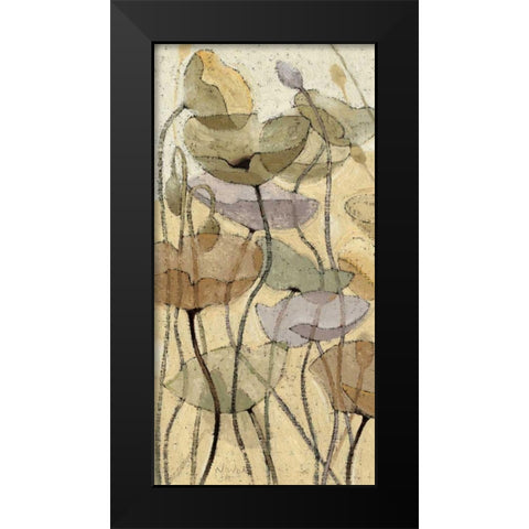 Fluidity II Black Modern Wood Framed Art Print by Novak, Shirley