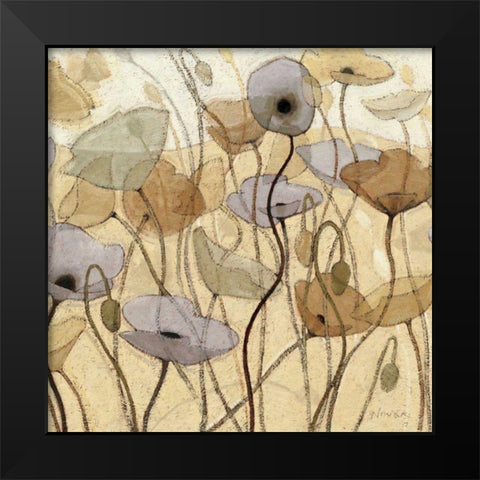 Fluidity III - WAG Black Modern Wood Framed Art Print by Novak, Shirley