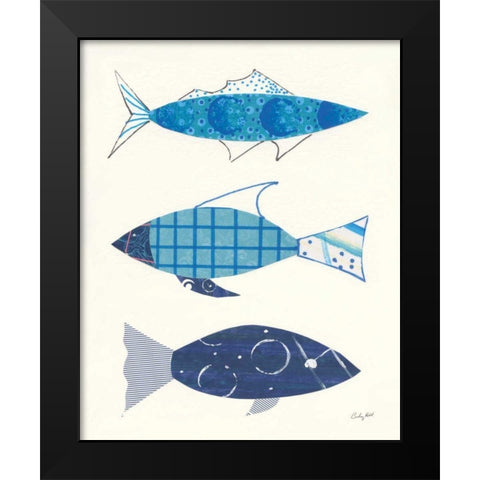 Go With the Flow III Black Modern Wood Framed Art Print by Prahl, Courtney