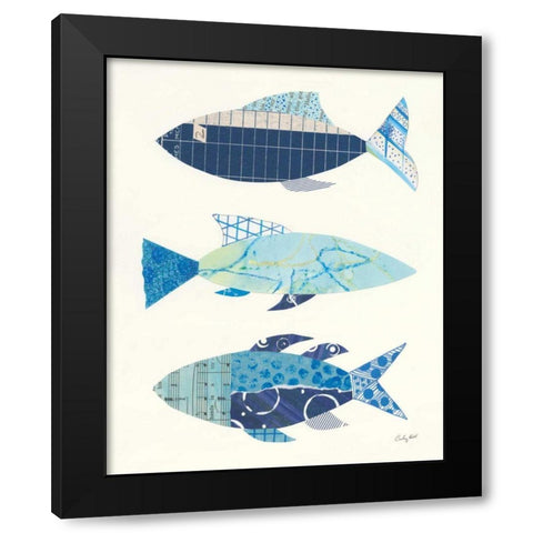 Go With the Flow IV Black Modern Wood Framed Art Print with Double Matting by Prahl, Courtney