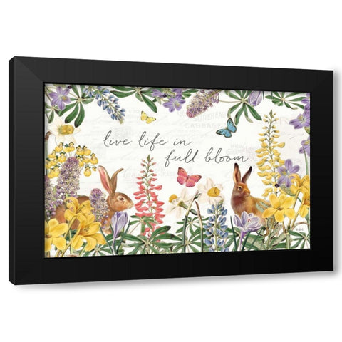 Easter Garden I Black Modern Wood Framed Art Print with Double Matting by Pertiet, Katie