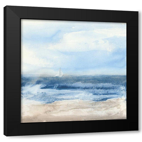 Surf and Sails Black Modern Wood Framed Art Print by Paschke, Chris