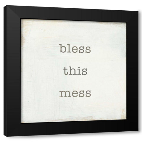 Home Sweet Home II Black Modern Wood Framed Art Print with Double Matting by Wild Apple Portfolio