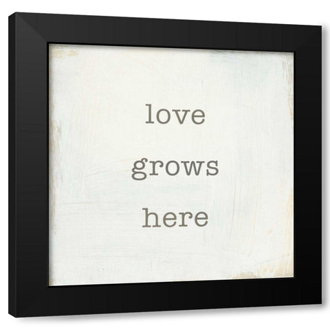 Home Sweet Home III Black Modern Wood Framed Art Print with Double Matting by Wild Apple Portfolio