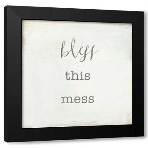 Home Sweet Home II Script Black Modern Wood Framed Art Print by Wild Apple Portfolio