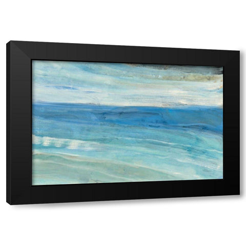 From the Shore Black Modern Wood Framed Art Print with Double Matting by Hristova, Albena