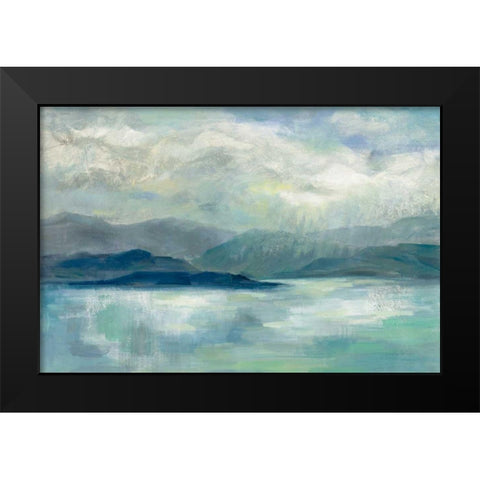 Early Sunrise Black Modern Wood Framed Art Print by Vassileva, Silvia