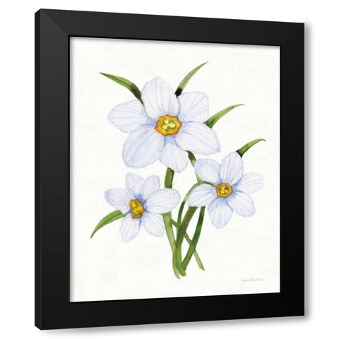 Easter Blessing Flowers I Black Modern Wood Framed Art Print by McKenna, Kathleen Parr