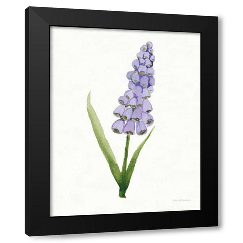 Easter Blessing Flowers VI Black Modern Wood Framed Art Print with Double Matting by McKenna, Kathleen Parr