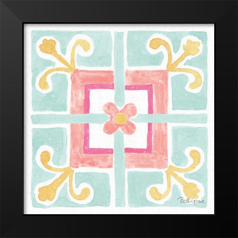 Watercolorful XI Turquoise Black Modern Wood Framed Art Print by Grove, Beth