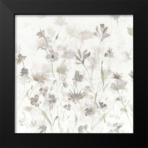 Garden Shadows IV on White v2 Black Modern Wood Framed Art Print by Tillmon, Avery