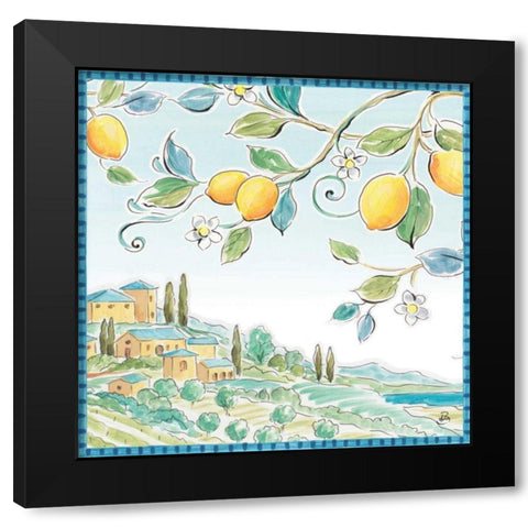 Mediterranean Breeze X Black Modern Wood Framed Art Print with Double Matting by Brissonnet, Daphne