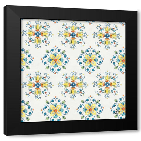 Mediterranean Breeze Step 02A Black Modern Wood Framed Art Print with Double Matting by Brissonnet, Daphne