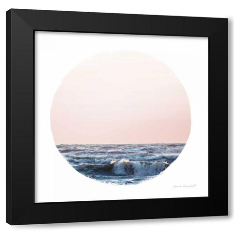Coastal Colors II Black Modern Wood Framed Art Print with Double Matting by Marshall, Laura
