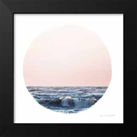Coastal Colors II Black Modern Wood Framed Art Print by Marshall, Laura
