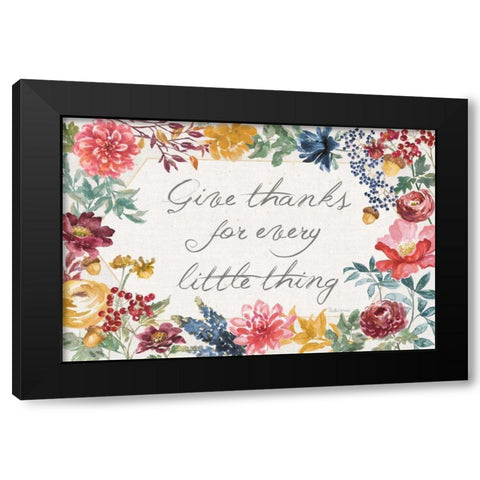 Watercolor Fall IV Black Modern Wood Framed Art Print with Double Matting by Grove, Beth