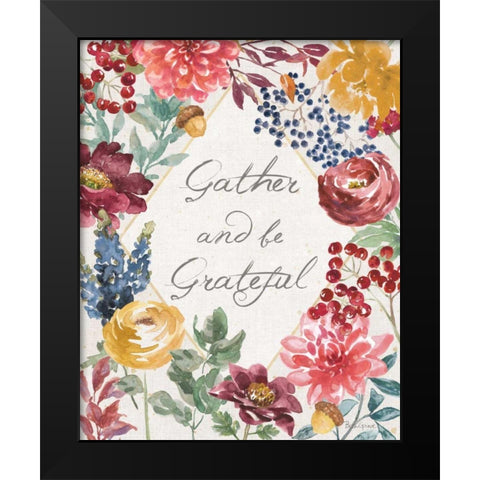 Watercolor Fall V Black Modern Wood Framed Art Print by Grove, Beth