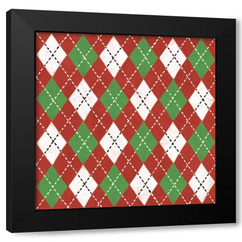 Classic Snowmen Step 05B Black Modern Wood Framed Art Print with Double Matting by Urban, Mary